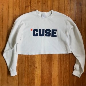 syracuse cropped crew neck